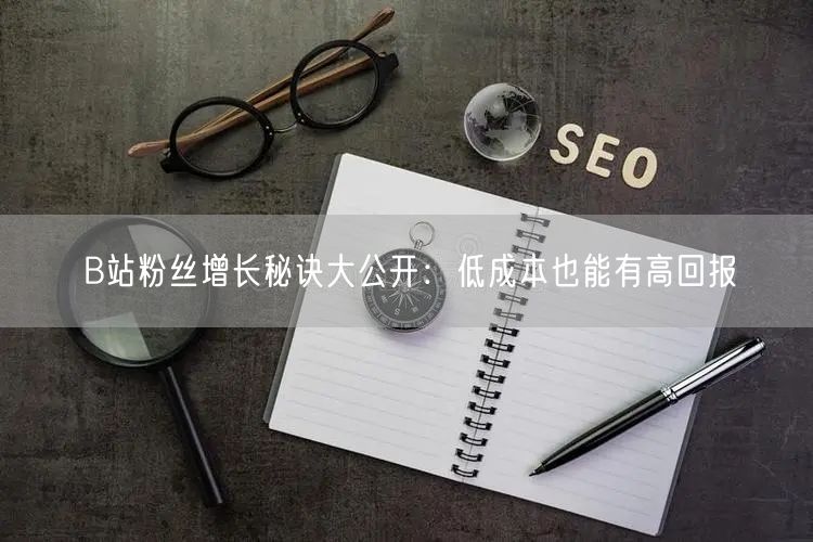 B站粉丝增长秘诀大公开：低成本也能有高回报