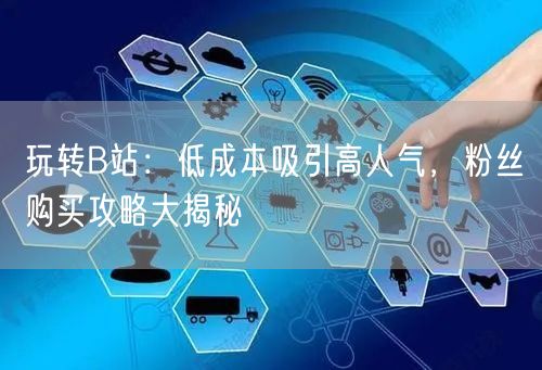 玩转B站：低成本吸引高人气，粉丝购买攻略大揭秘