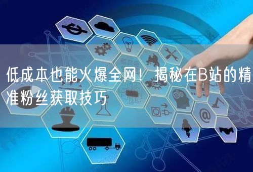低成本也能火爆全网！揭秘在B站的精准粉丝获取技巧