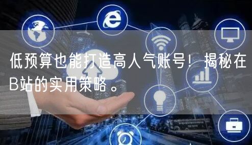 低预算也能打造高人气账号！揭秘在B站的实用策略。