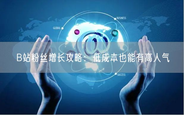 B站粉丝增长攻略：低成本也能有高人气