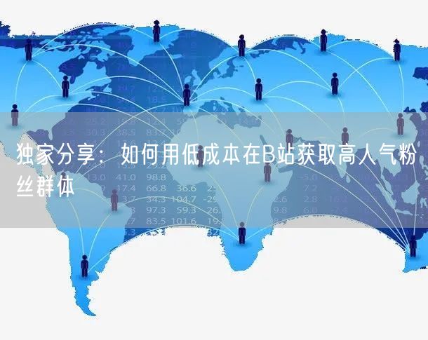 独家分享：如何用低成本在B站获取高人气粉丝群体