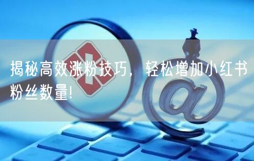 揭秘高效涨粉技巧，轻松增加小红书粉丝数量!