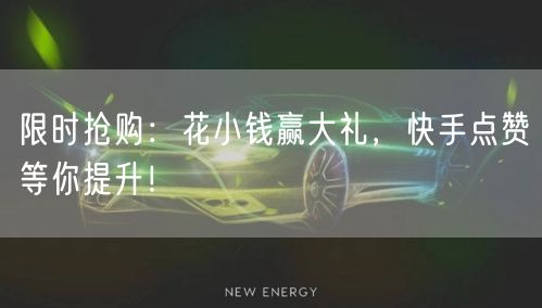 限时抢购：花小钱赢大礼，快手点赞等你提升！