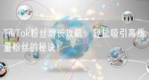 TikTok粉丝增长攻略：轻松吸引高质量粉丝的秘诀！