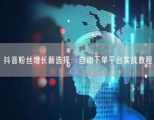 抖音粉丝增长新选择：自助下单平台实战教程