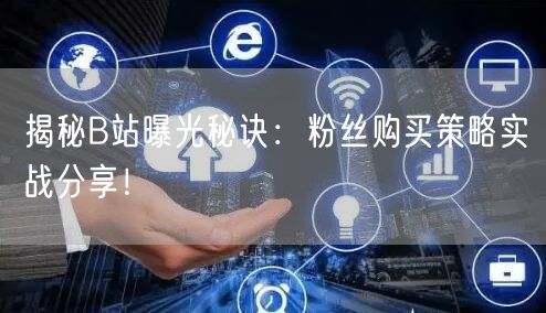 揭秘B站曝光秘诀：粉丝购买策略实战分享！