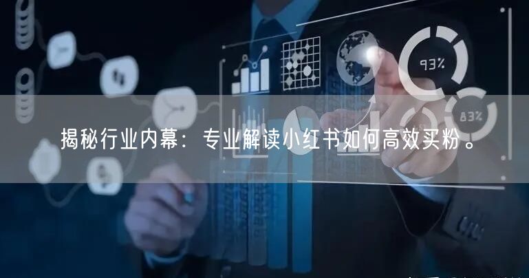 揭秘行业内幕：专业解读小红书如何高效买粉。