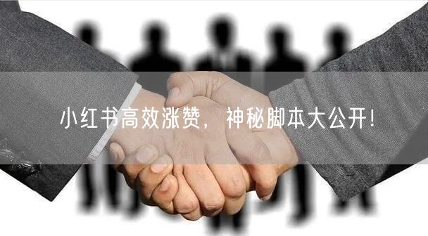 小红书高效涨赞，神秘脚本大公开！