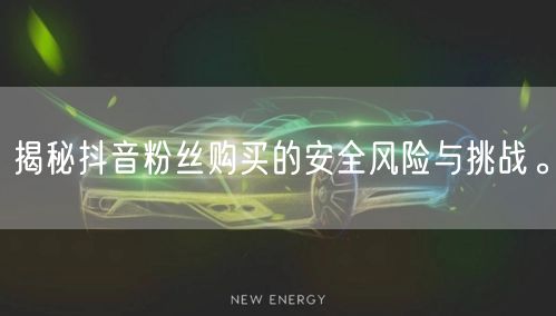 揭秘抖音粉丝购买的安全风险与挑战。