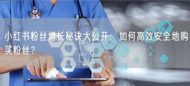 小红书粉丝增长秘诀大公开：如何高效安全地购买粉丝？