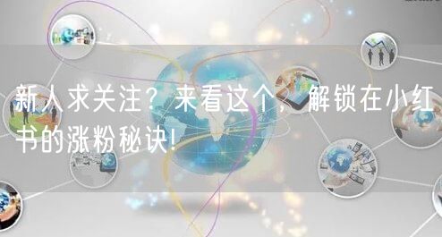 新人求关注？来看这个，解锁在小红书的涨粉秘诀!