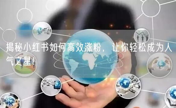 揭秘小红书如何高效涨粉，让你轻松成为人气之星！