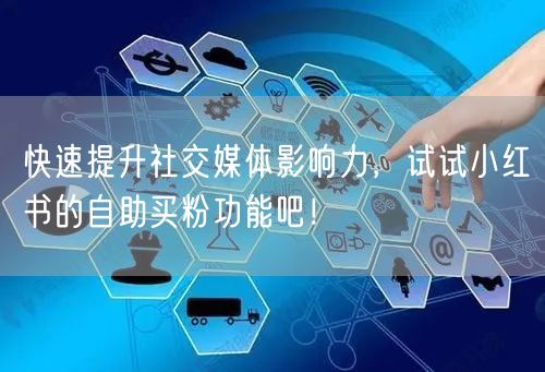 快速提升社交媒体影响力，试试小红书的自助买粉功能吧！