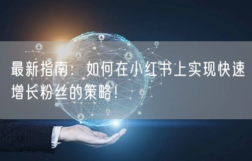 最新指南：如何在小红书上实现快速增长粉丝的策略！